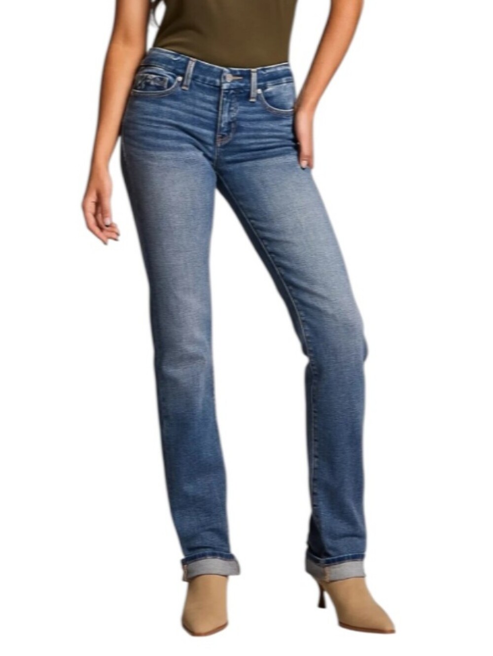 Buckle Black Fit No. 53 Straight Mid-Rise Denim Jeans